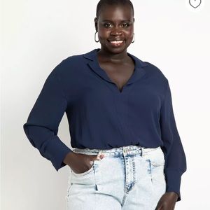 NWT Eloquii Split Hem Blouse